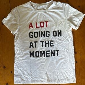 Taylor Swift “A Lot Going On At The Moment” White T-Shirt Size S